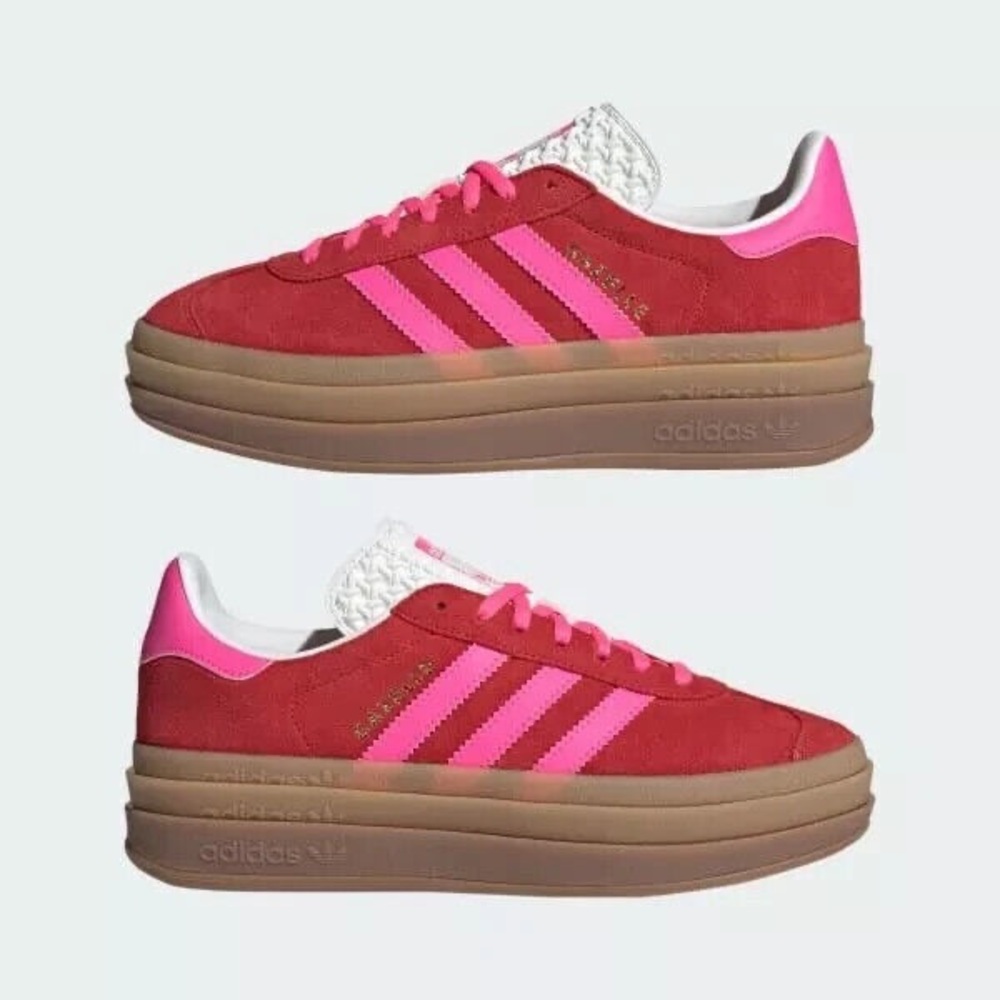 adidas Red and Pink Athletic Shoes